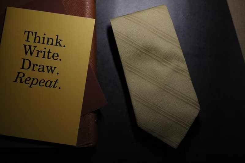 薑黃色暗條紋領帶成熟魅力紳士男necktie