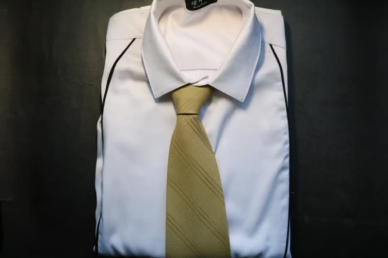 薑黃色暗條紋領帶成熟魅力紳士男necktie