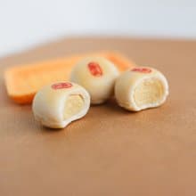 綠豆椪 咬一口 單顆 單耳 耳環 中秋節mooncake 黏土人 袖珍