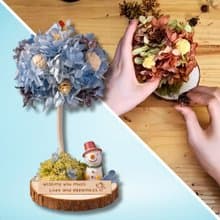 【DIY聖誕禮盒】四季永生花樹DIY課程-冬 線上教學+材料包