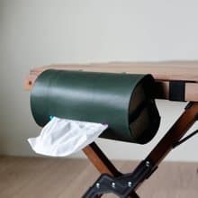 【露營時的桌邊服務】皮革面紙盒 牛皮衛生紙盒 露營 可收納