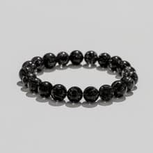 滿礦黑髮晶 || 防小人 事業運 招貴人 領導力 好運開運 水晶手鍊