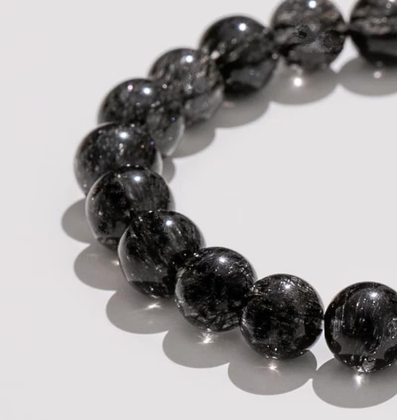 滿礦黑髮晶 || 防小人 事業運 招貴人 領導力 好運開運 水晶手鍊