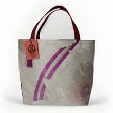 獨一無二真絲和服袋帶托特包, 日本手工刺繡升級改造包, 和風藝術