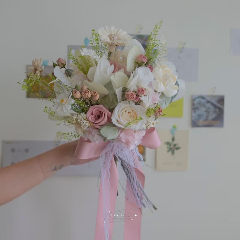 DAY OFF 分束捧花 永生花花捧花 結婚捧花 乾燥捧花 婚禮 結婚
