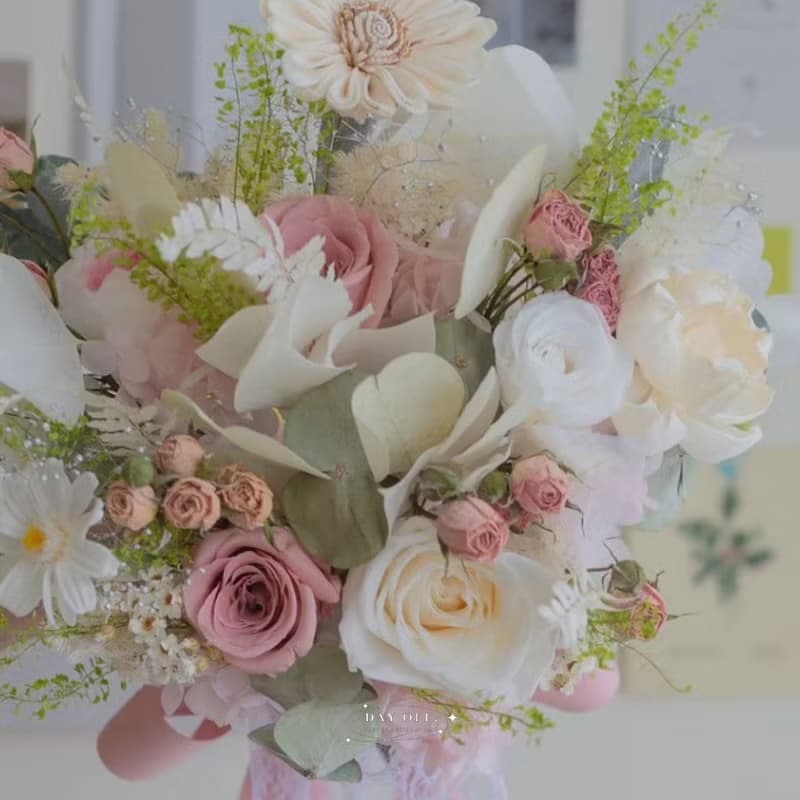 DAY OFF 分束捧花 永生花花捧花 結婚捧花 乾燥捧花 婚禮 結婚