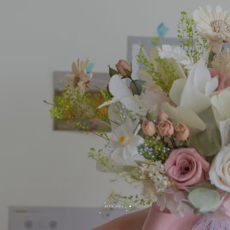 DAY OFF 分束捧花 永生花花捧花 結婚捧花 乾燥捧花 婚禮 結婚