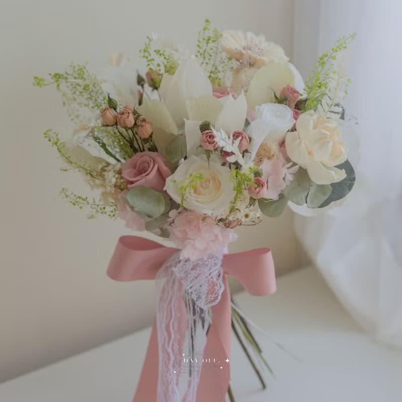DAY OFF 分束捧花 永生花花捧花 結婚捧花 乾燥捧花 婚禮 結婚
