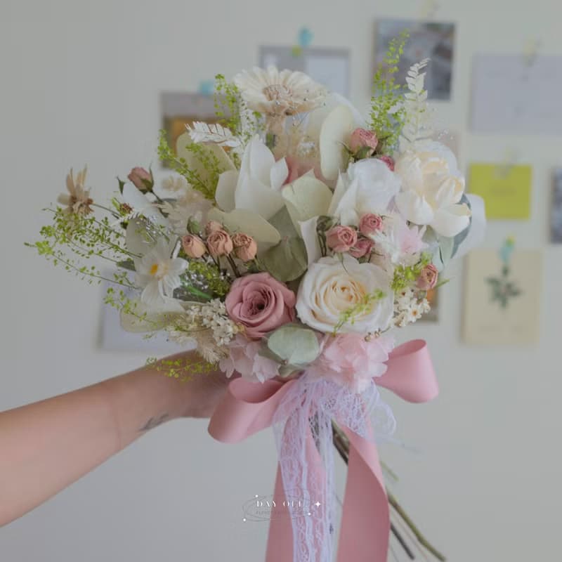 DAY OFF 分束捧花 永生花花捧花 結婚捧花 乾燥捧花 婚禮 結婚