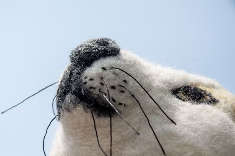 羊毛氈立體口金包 羊毛氈零錢包 羊毛氈口金包 動物口金包-柴犬狗