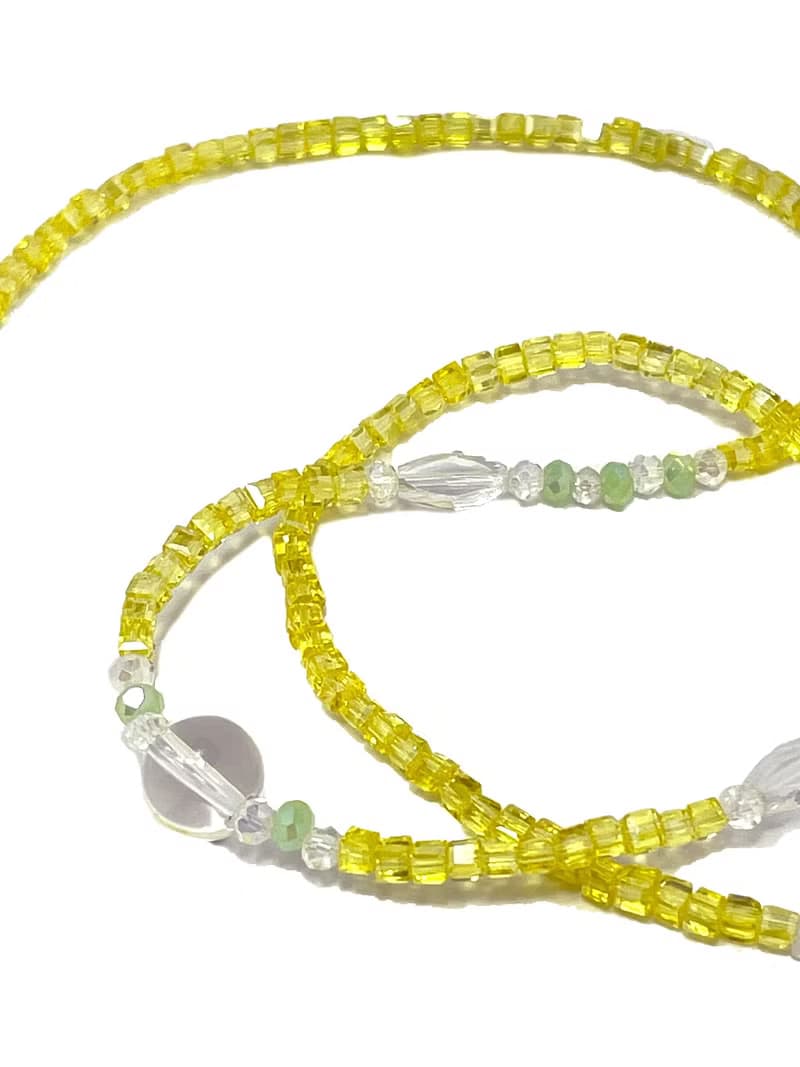 Fruit & Vegetable Collection - 014 Mango Crystal Necklace