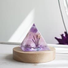 薰衣草紫水晶小夜燈 天然石氣氛燈 手作禮品 居家擺飾