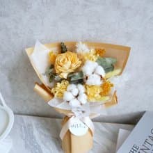中小型乾燥花束【花漾-橘黃】女友/生日/七夕情人節/告白/畢業季