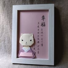 手工原作字畫  |  可愛療癒貓咪系列  /  不含框  /【幸福...】