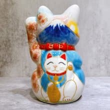 【富嶽靈貓】日本清水燒招財貓 | 仫繪 富士櫻貓大神