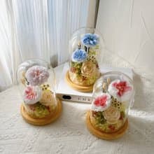樺坊/永生花玻璃盅/花盅
