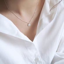 森林系 925純銀 迷你蕈舞 項鍊 鎖骨鍊 長鍊 免費送禮包裝