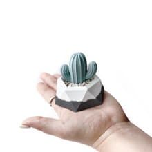 (預購) 墨黑系列 | 仙人掌造型水泥擴香石組合 辦公室懶人植栽