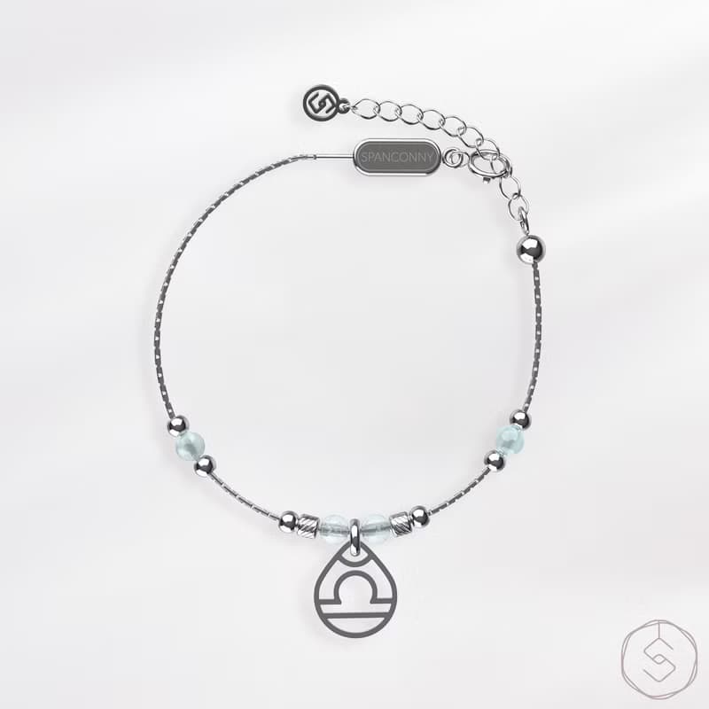 專屬星座 | 海藍寶 草莓晶 黃水晶 | 天然水晶手鍊 (CONNY系列)