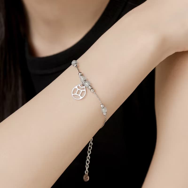 專屬星座 | 海藍寶 草莓晶 黃水晶 | 天然水晶手鍊 (CONNY系列)