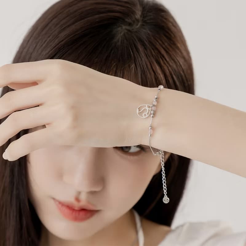 專屬星座 | 海藍寶 草莓晶 黃水晶 | 天然水晶手鍊 (CONNY系列)