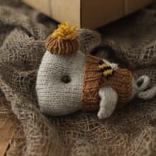 Cute whale toy baby shower gift, newborn photo prop set, stuffed animal