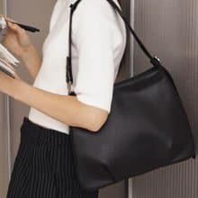 韓國製 MUR Att 手袋/單肩包/手提袋 (Plain Black)