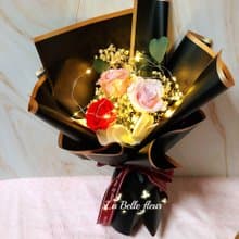 永生大玫瑰花束/情人節花束/求婚花束/生日禮物