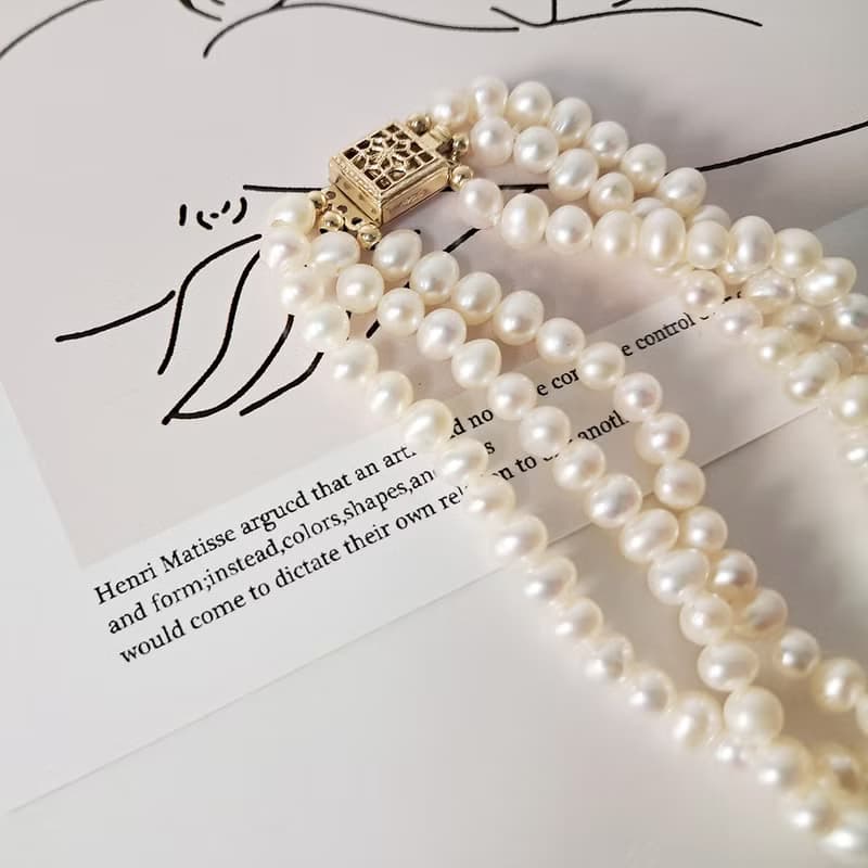ENDRO ACC 皇家古典心蓮珍珠手鍊
