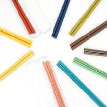 Garden Chopsticks 23cm with Clear Case Natural Wood Cutlery Gift Present Japan