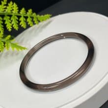 高品質 玻璃體茶晶手鐲 63MM 冰透仙女條煙晶手環 招財辟邪保護