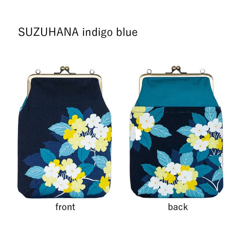 縦型ポシェットがま口 すずはな 【 日本製 】