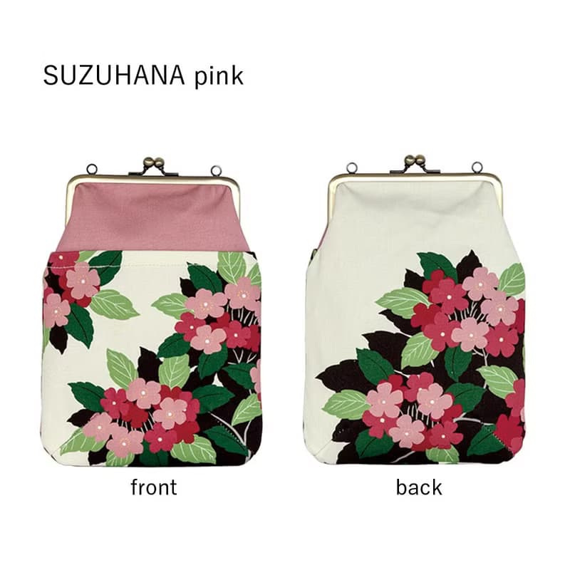 縦型ポシェットがま口 すずはな 【 日本製 】