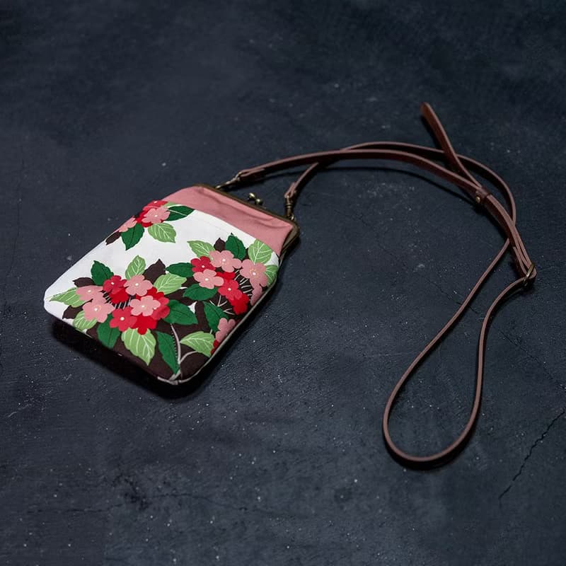 縦型ポシェットがま口 すずはな 【 日本製 】