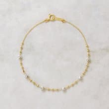 18K 白金/黃金閃耀手鍊