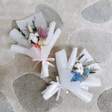 棉花花束(小)。情人節花束。生日花束。求婚花束。畢業花束