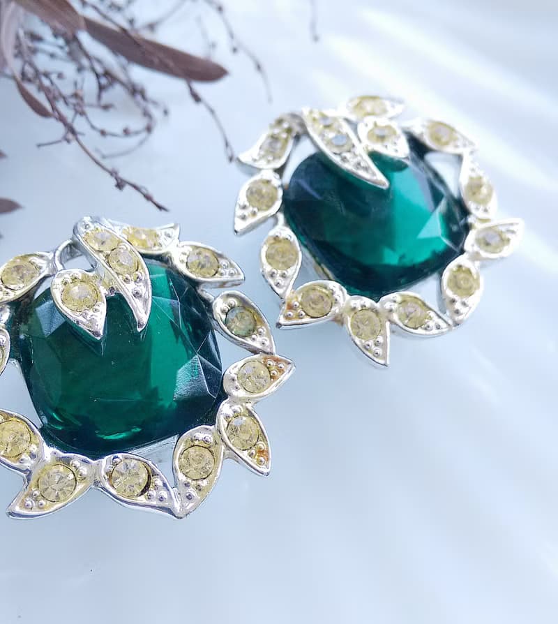 Vintage Jewelry  西洋古董飾品 SARAH COV Holiday lce 夾式耳環