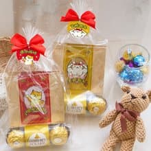 考試祝福All pass小禮物 金莎巧克力3顆入+濾掛式咖啡2包 2款可挑