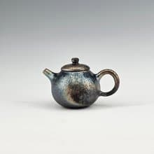 美國黑土柴燒鐵釉手作壺