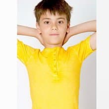瑞典有機棉兒童透氣短袖上衣-7歲至8歲黃