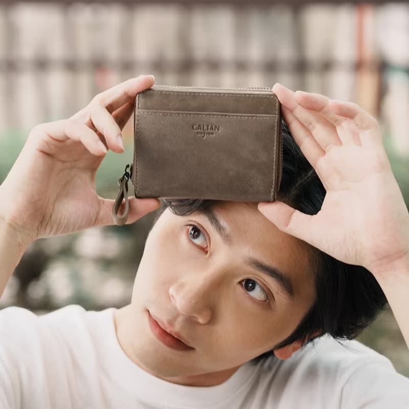 【24hr快速出貨】簡約真皮ㄇ字型拉鍊短夾-074350 五色 錢包