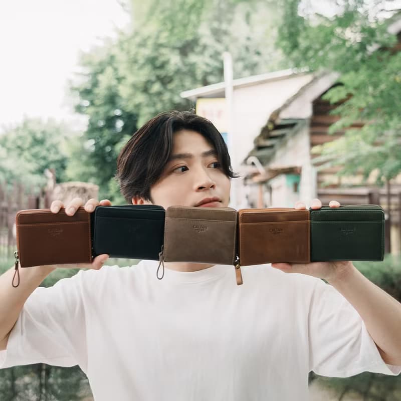 【24hr快速出貨】簡約真皮ㄇ字型拉鍊短夾-074350 五色 錢包