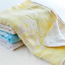 4重紗舒眠呼呼睡蓋毯75x100cm幼兒園午睡被寶寶蓋毯 OPP袋包裝