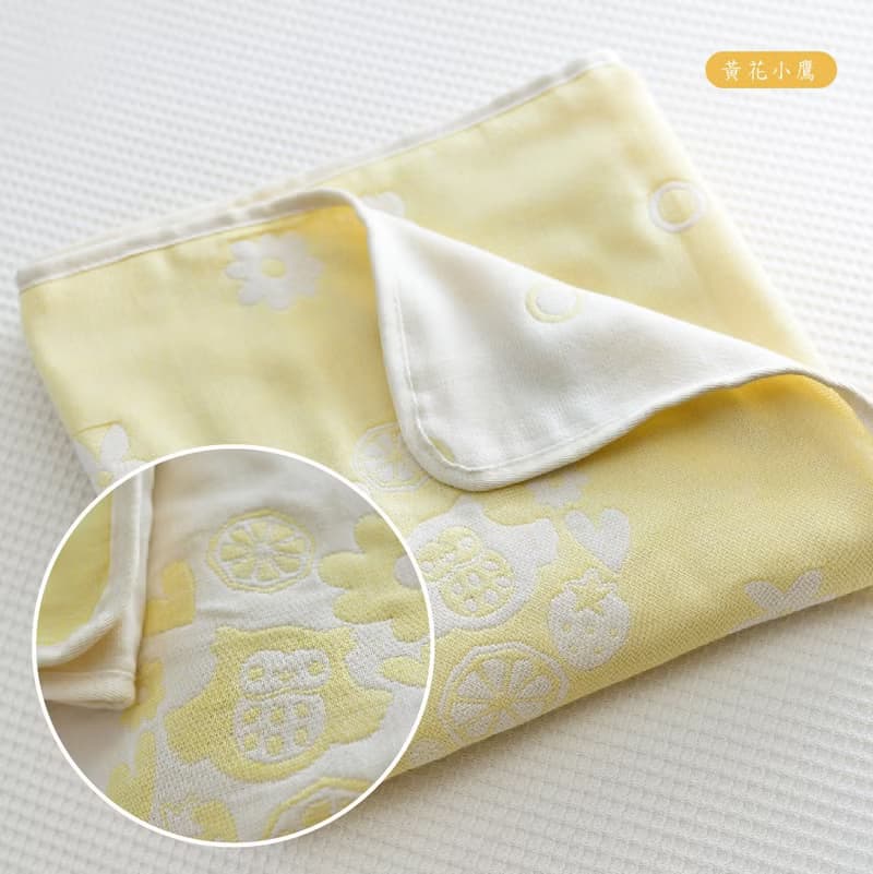 4重紗舒眠呼呼睡蓋毯75x100cm幼兒園午睡被寶寶蓋毯 OPP袋包裝