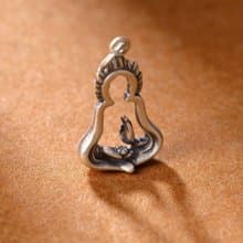 Buddha Hollow Creative Meditate Pendants for Women Religious Gifts Jewelry Thai