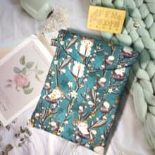彩色噴墨系列-可可森林貓防撥水牛津布7.8吋電子書保護套-收納袋