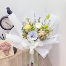 森林系乾燥花束/綠色/索拉花