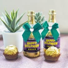 萬聖節禮物贈品 香檳糖果瓶(金莎2顆入)-滿百份免費印名字