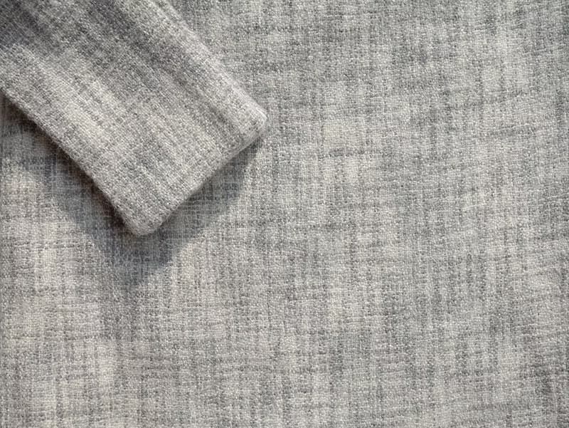 Mist 系列 - 銀慕 * 灰色 十字紋 混織毛料 棉料 圍巾 連帽圍巾