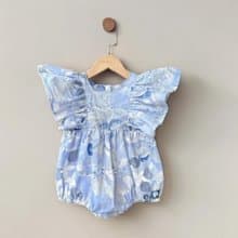 小川學刺繡熊  - 大飛袖包屁